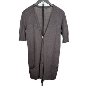 EILEEN FISHER Short Sleeve Cardigan Women’s Sz S Wool Cashmere Button Front